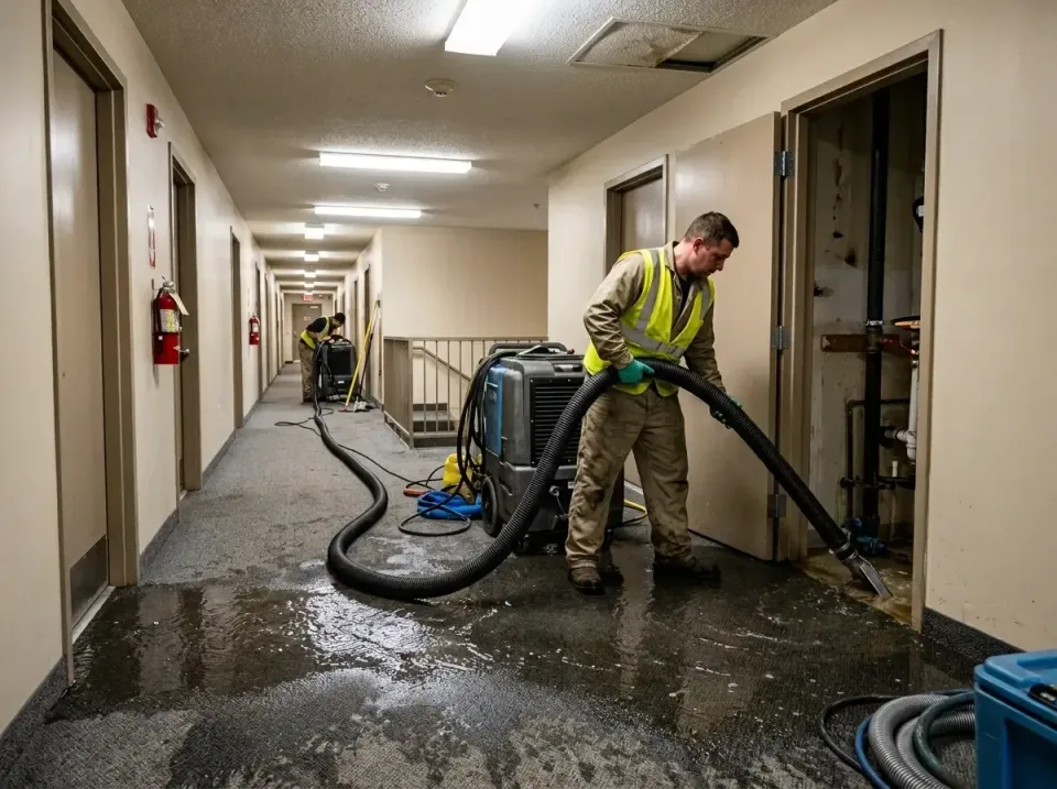 multi-unit-apartment-hallway-f-005 — frequently asked questions, Emergency Burst Pipe Water Extraction & Removal in Hunters…